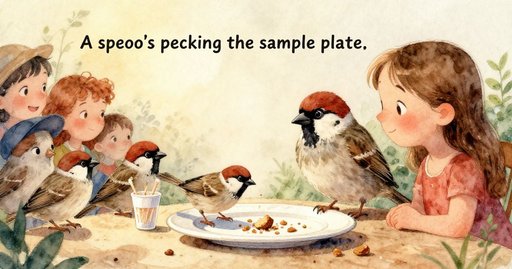 Ribbon in the Sparrow's Beak