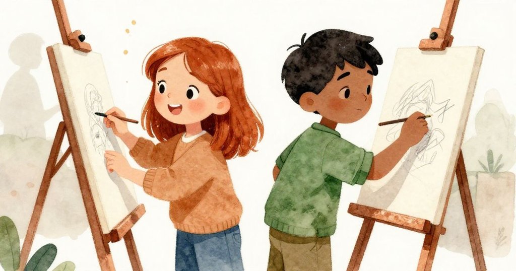 Sage 與 Grant 退後欣賞成果,臉上流露滿足喜悅,背景隱約見到訪客,氛圍溫馨而慶祝。