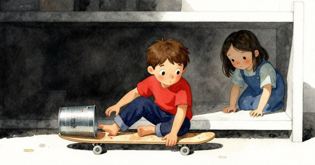 艾米爾巧妙地用膠合板擋光並取新蠟塊,弗恩自乾燥架走來,兩人默契互動展現專注與溫暖。