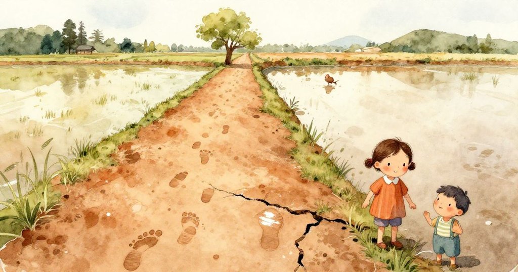 通過格里爾的視角，看到他用鏟子舀起溫暖軟泥，細心地填補著裂縫，營造出故事初期動作與進展的情境。