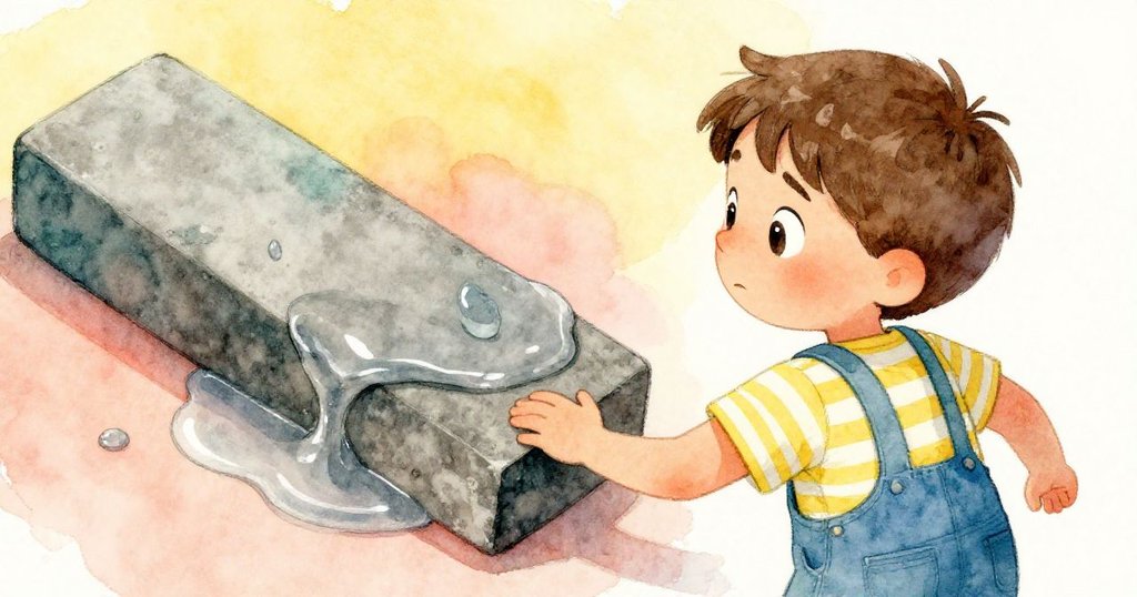 結局時Max退後觀察冷卻石板，濕潤痕跡閃爍，獨水珠緩行至排水口，滿足而寧靜。