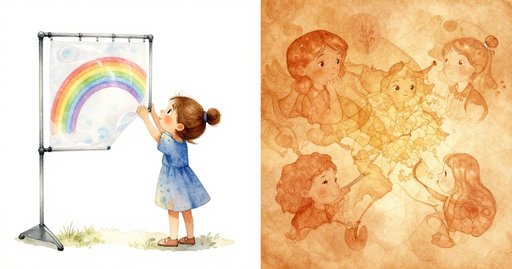 Rainbow Drift Above Mimosa