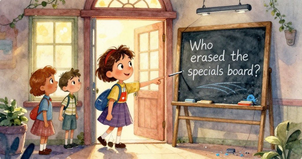 室內展示櫃上藍色冰箱玻璃映出銀點與冷光，牆面和桌邊散發淡淡寒意，細節豐富且神秘。