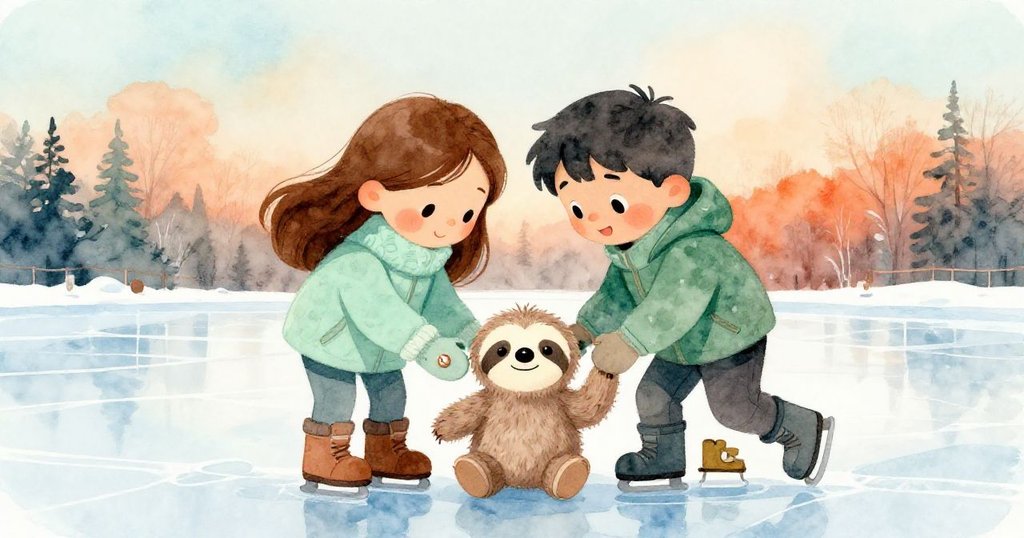 Willa與Owen重新相聚,共同注視微光銅扣,溫暖笑容和豐富天然景致交織。