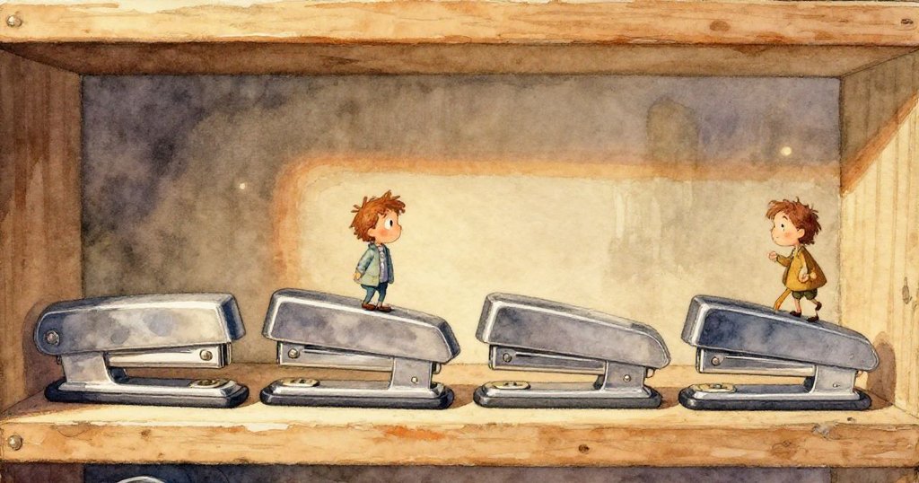 Idris手在白板前懸停，藍黑紅線交織成超現實幾何圖形，辦公環境中充滿創意與張力，展現奇幻局面。