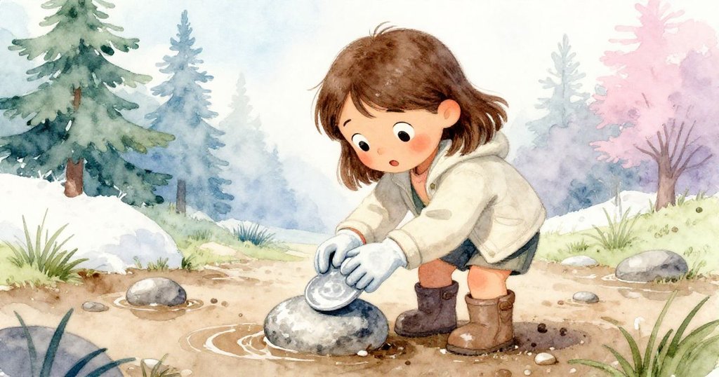 Zara把晶片小心放置在平石上,邊擦拭滿是泥跡的手套,神情沉穩顯示出智慧抉擇