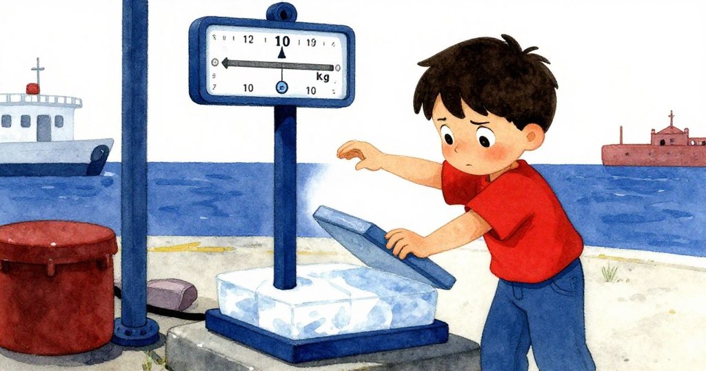 Cyrus緊張中取出最後冰箱蓋,迅速搭疊在秤上,使指針穩定於十二公斤,神情專注堅定。