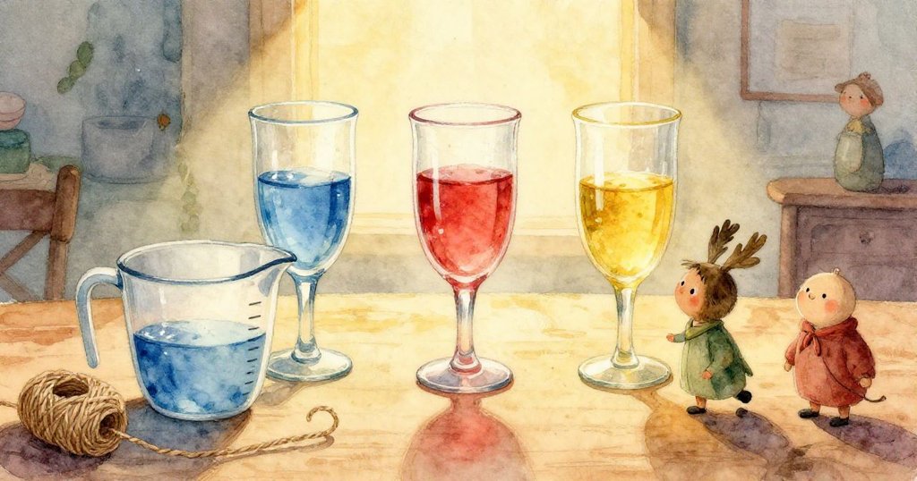 藍色玻璃內景呈近拍效果，水中泡泡微妙浮動，芹菜慢慢上升，色調深藍與綠藍交織，神秘而唯美。