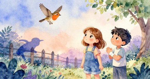 Stone Shifts Under a Robin