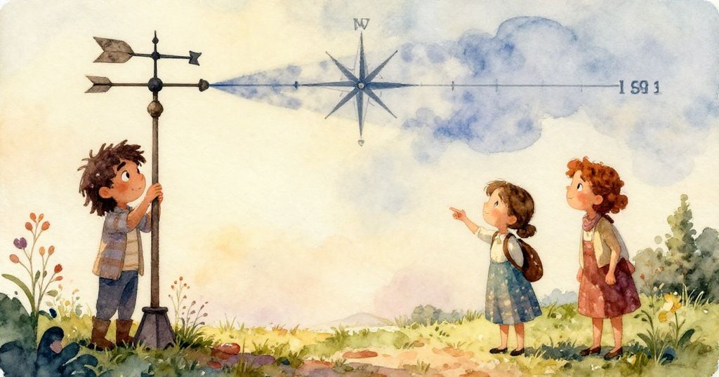 Cruz特寫臉龐，眼神專注微笑，在戶外風中測量風向，充滿希望。