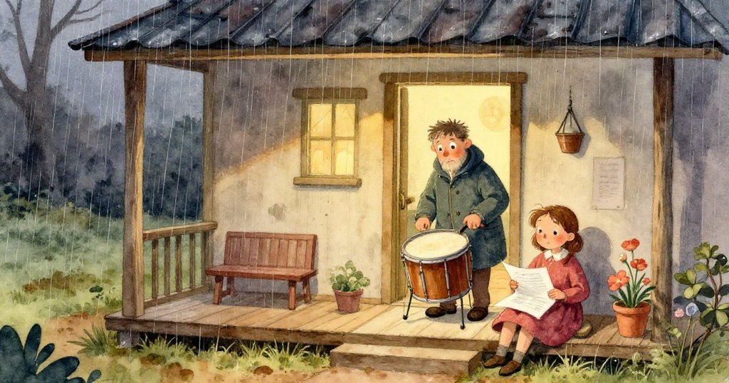 阿莫斯的手持手套輕撫著濕潤的砂岩，專注測試石頭質感，展現細緻觸感與精確動作，情緒專注。