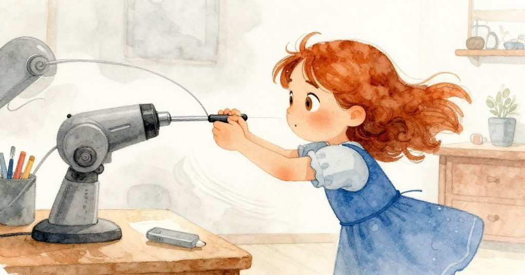 珍珠果斷拉扯灰色纜繩,手部動作堅定流暢,半捲發射器隱現,現場氛圍充滿緊張決心