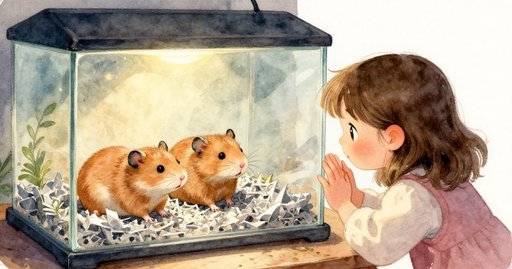 Hamsters Caught by Blue Light