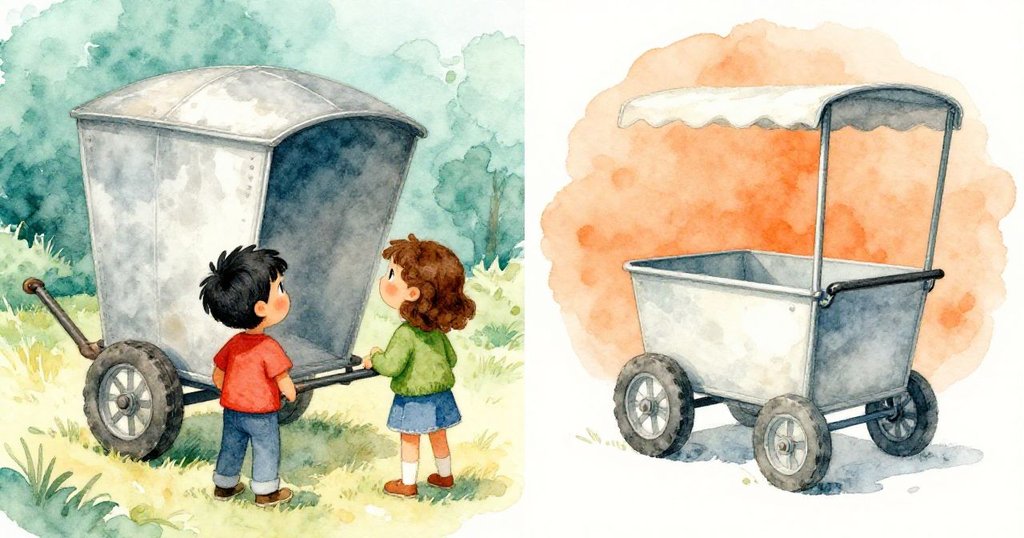 Dante與Ruby站在現實與幻想分割畫面中,一側見沉重無動的車架,另一側呈輕盈動感,展露掙扎與希望交織情感。