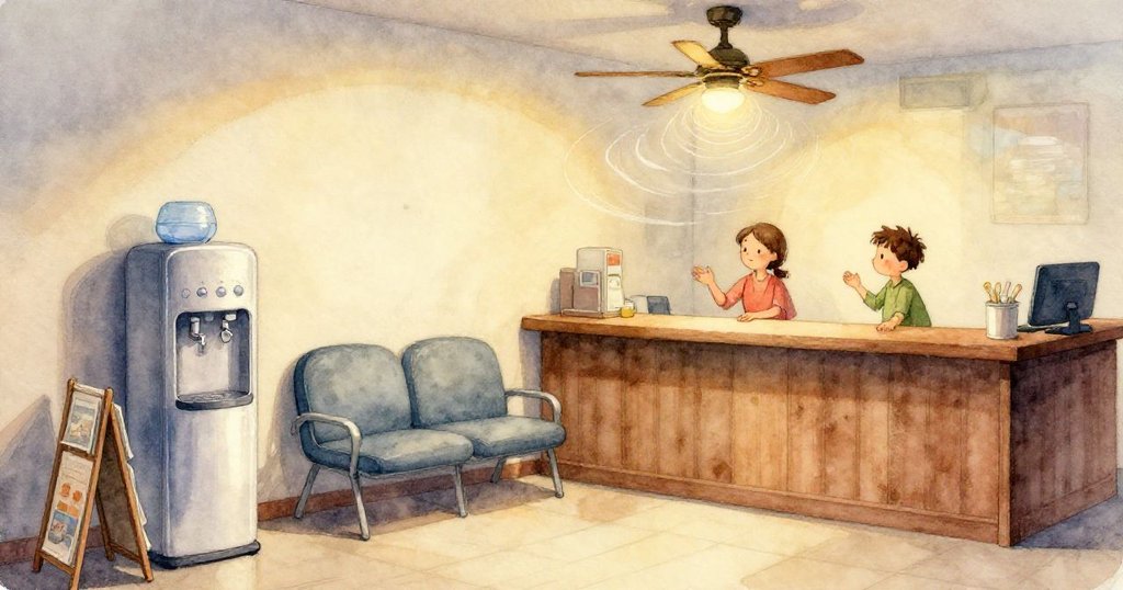 從Vesper視角看開放的時尚雜誌,上有髮型照片及棉花糖與細小髮屑黏附,表現意外場景與故事發展。