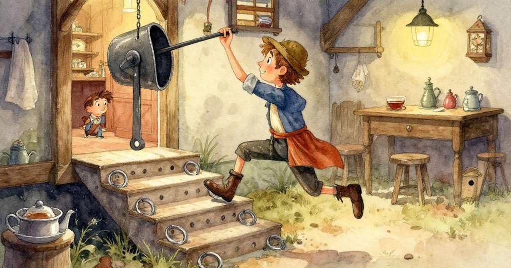 高視角展現機械細節,銅鼓與纜線間蒸氣化為水珠,光影交錯,呈現工業與美學的奇妙融合。