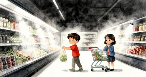 Plastic Clung to Glass