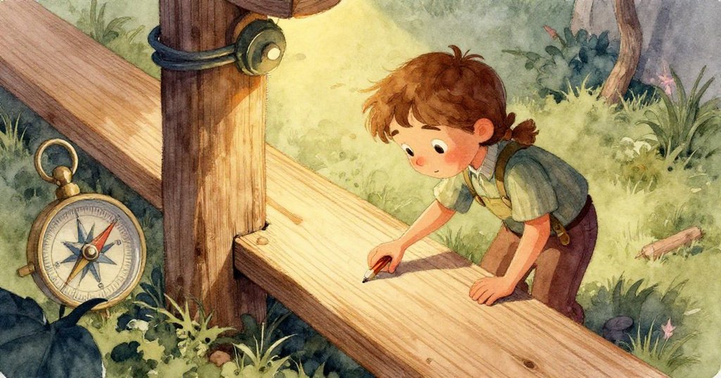 工具特寫中，金屬尺輕撥濕潤羅格，露珠似水下波紋閃爍，情境柔美又充滿緊迫感。