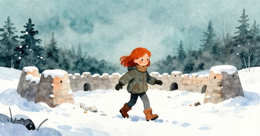 Sliding Bricks Under Fresh Snow