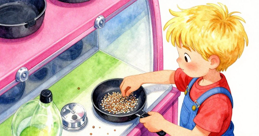 萊爾細心拾起多餘飼料，平衡得以恢復，動物靜謐下來，場景逐漸邁向寧靜結局。