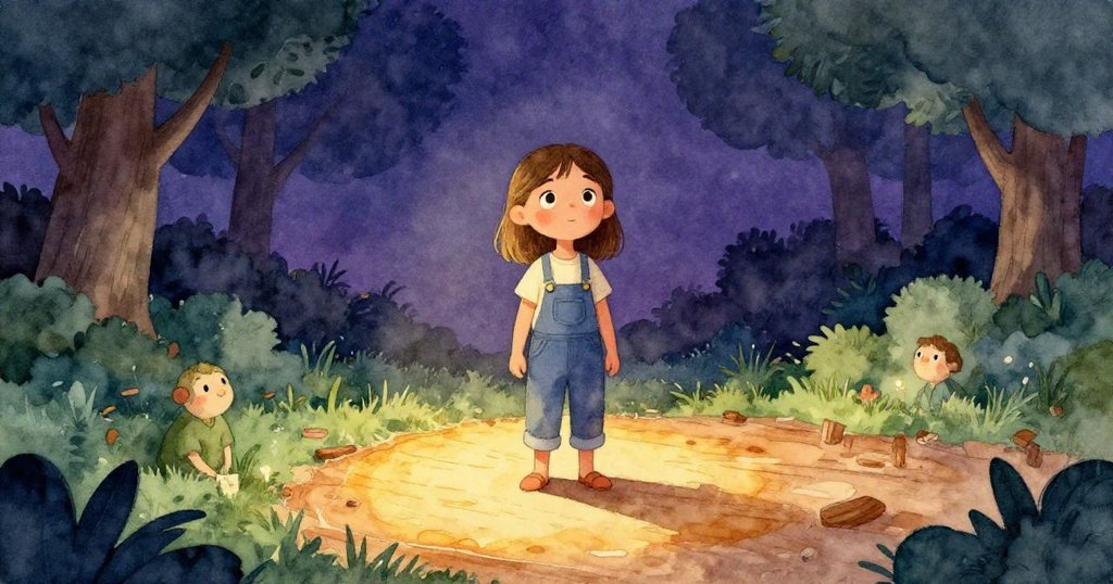 Joy滿懷希望地注視著變成琥珀色的木板，工作室中柔和燈光映襯著未竟的工序，展現新冒險的開端。