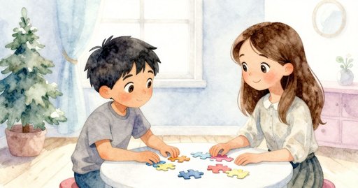 Rocking Puzzle Piece Under Warm Light