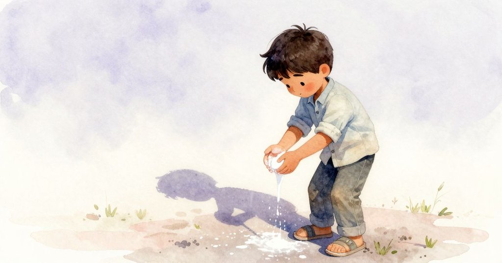 伊德里斯退後洗手,注視移動日影,寧靜場景寓意持續探索,粉筆與光影交錯締造結局