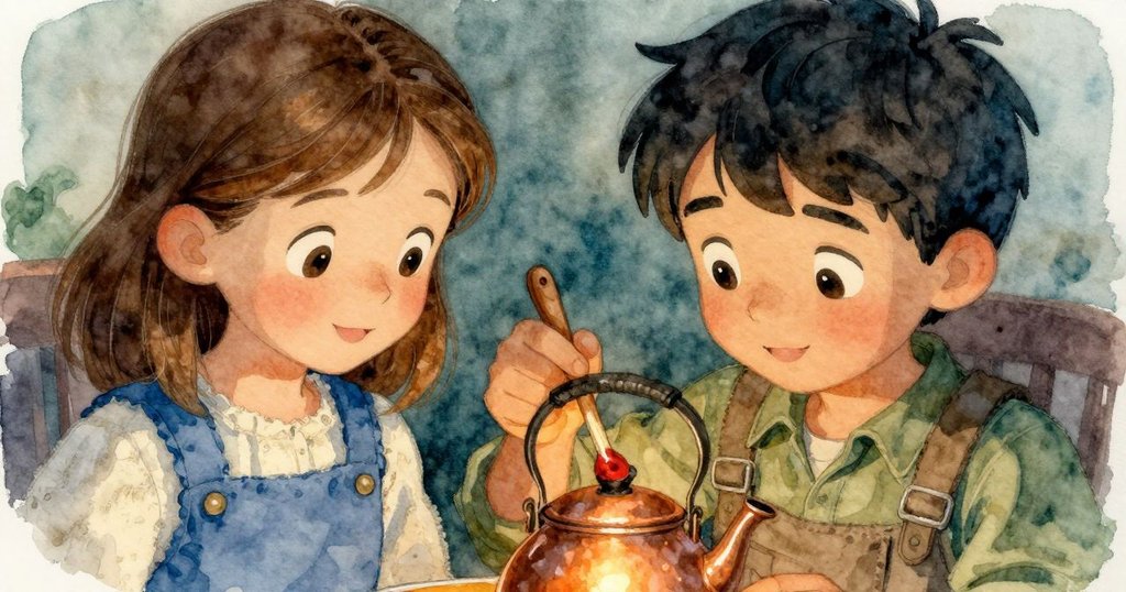 木製湯匙近拍,血色尖端與糖粒紋路清晰呈現,背景中透出溫暖蒸汽及細膩廚房氣氛