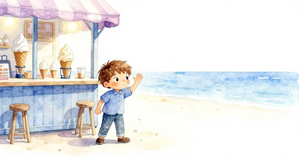 在冰淇淋店恢復寧靜後，Wren面帶平和微笑向混亂告別，溫柔揮手示意離開現場