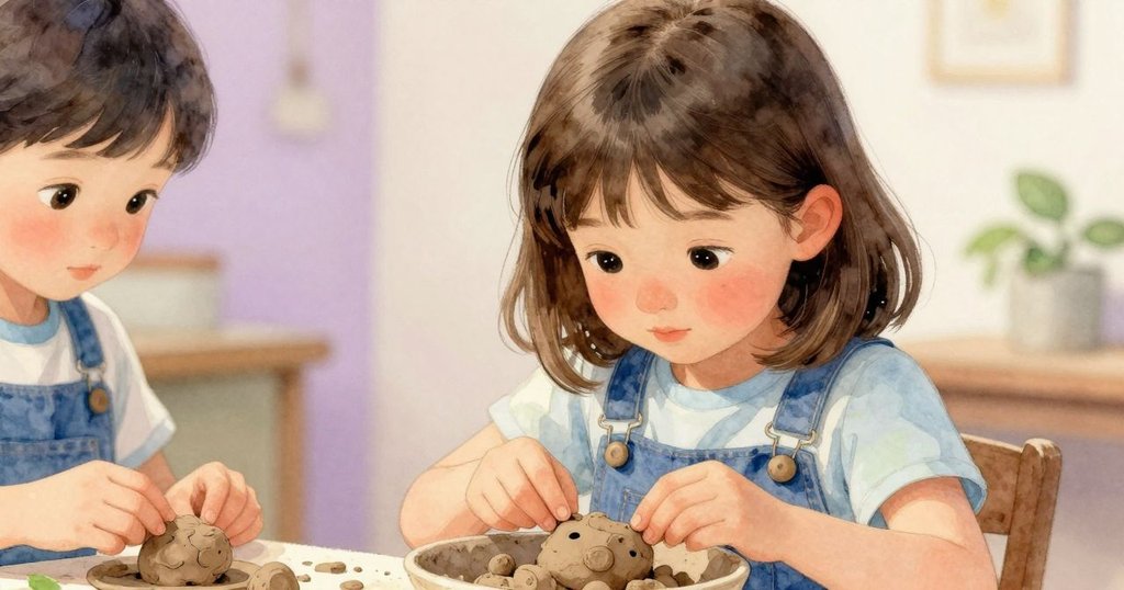 Bea仔細檢查陶碗細節，臉上流露出寬慰與喜悅，重新結合的黏土展示藝術細緻發展。