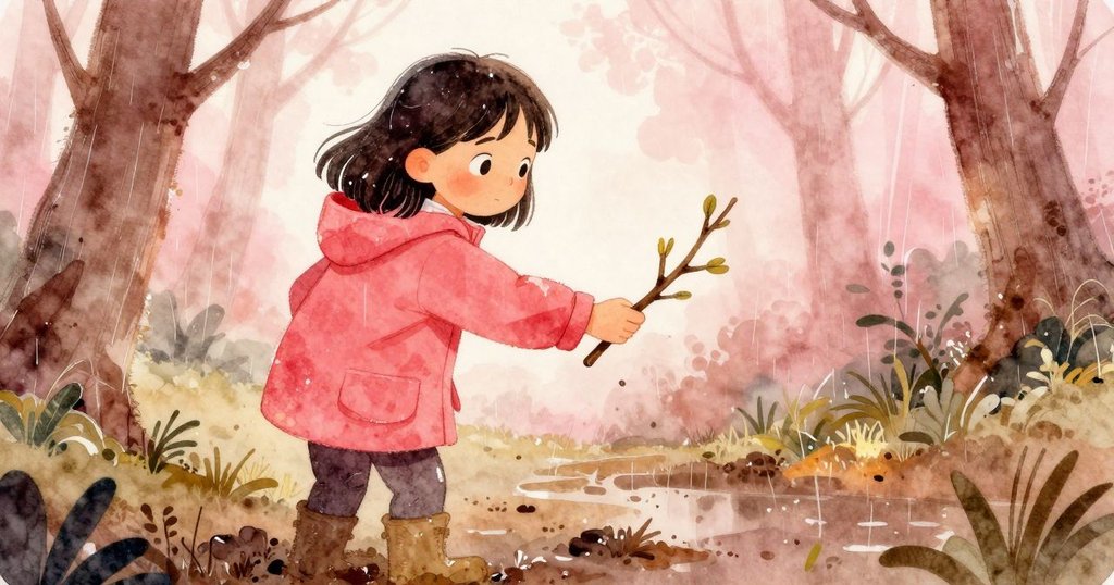 Bea 從肩後展現出支撐枝條，泥濘樹根間傳遞溫暖幫助，臉上露出鼓勵微笑