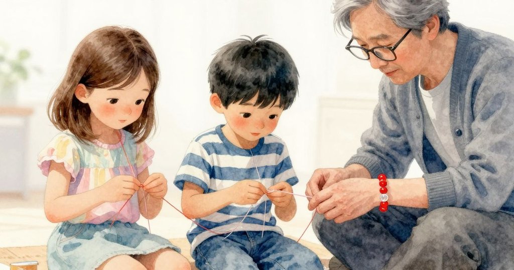 Gemma輕柔地將完成手鐲戴上,流動線條如置於水中,光影夢幻柔和展現努力成果