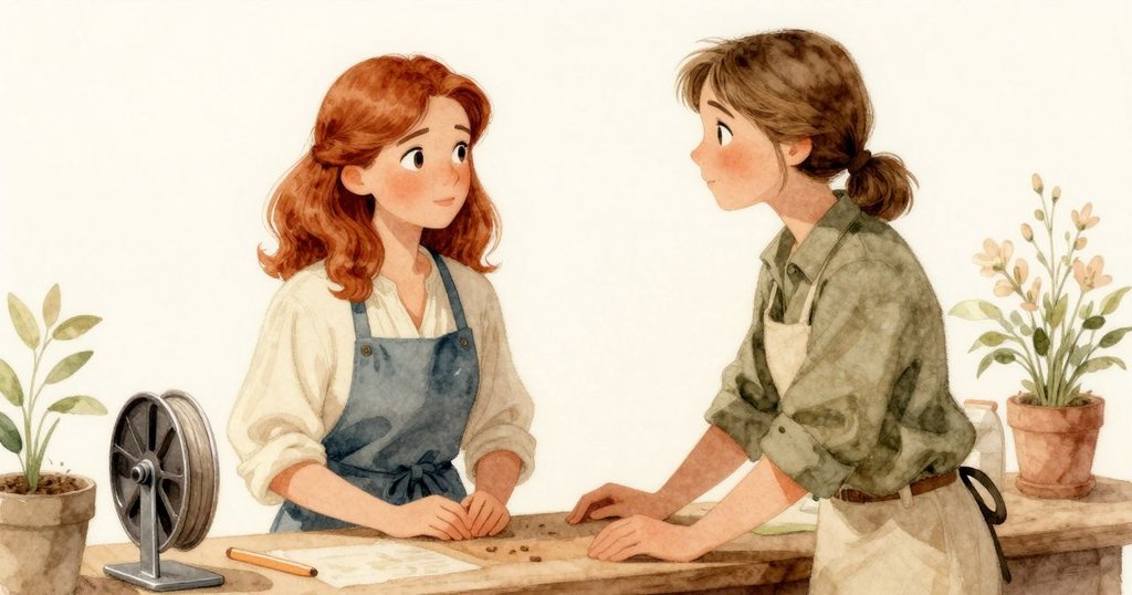 結尾畫面中,絲帶安靜旋轉靠近金屬支架,Zinnia與Unity滿足交換眼神,帶著溫馨淡定結束忙碌一天。