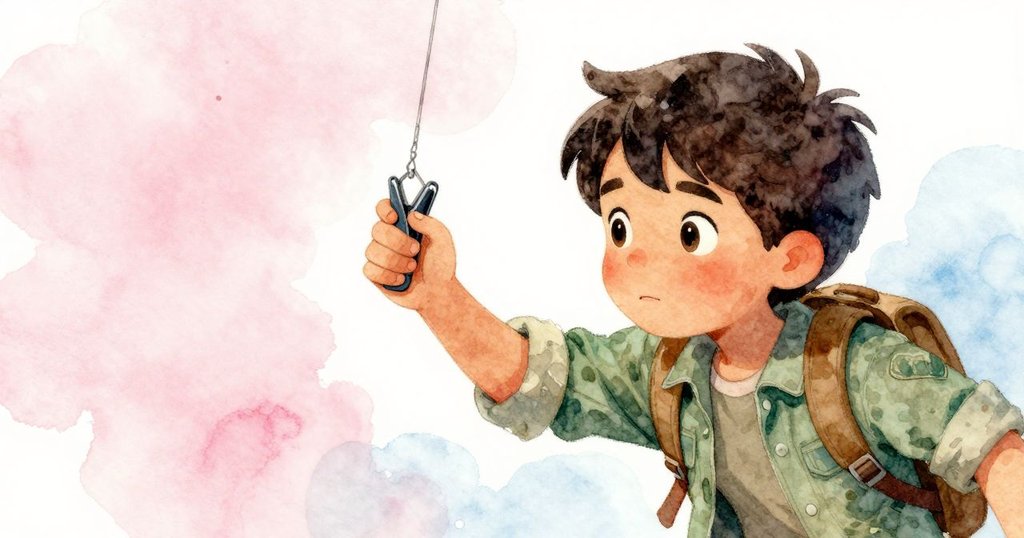 Xander專注地伸手攔截落下夾子，特寫捕捉新刻劃的盤邊細節與堅定神情