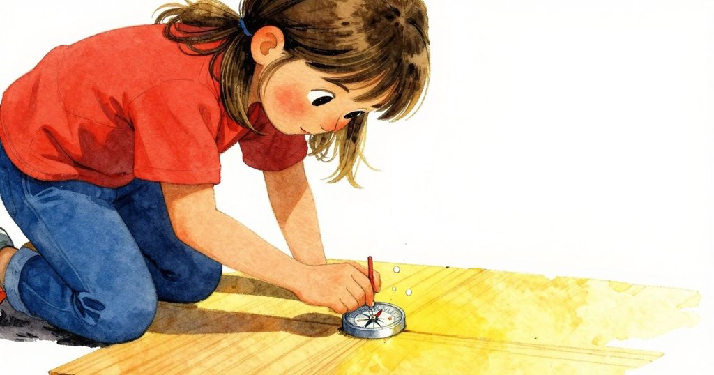 扎拉快速出手抓住滑動的指南針, 手穩定按住, 水花四散, 表情果斷, 冒險情節發生轉折