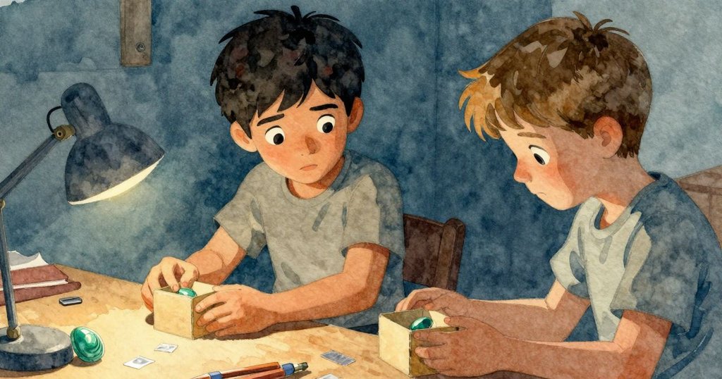 工作台上近距拍攝綠色車殼與金屬膠帶，兩者並列呈現，彰顯物品之美與功能