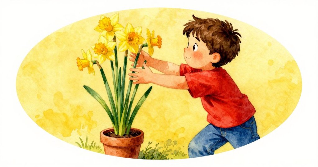 Luke奮力衝向前抓住搖晃花盆,雙手穩定攔截落勢,桌角輕觸發生轉折,溫暖燈光中迎來結局。