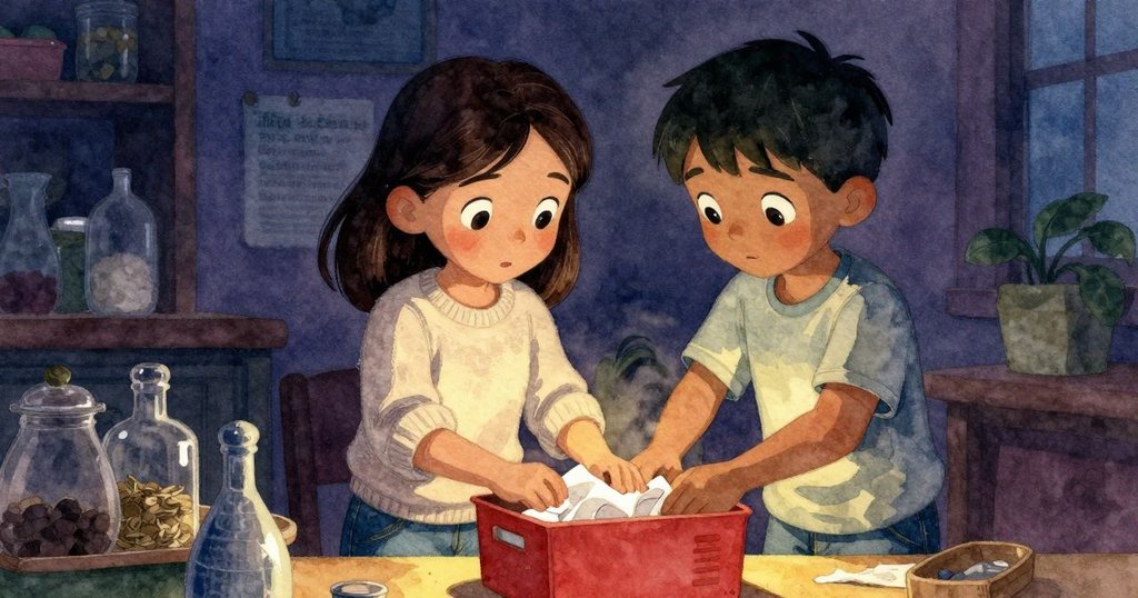 Vivian和Theo在包裝台前共享成功的喜悅,臉上滿是慶祝與放鬆的表情,四周點綴著鮮花