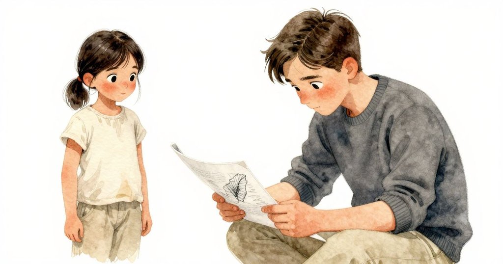 近景中，雅拉迅速穩住紙頁，菲力克斯雙臂撐著素描本，兩人以堅定動作展現細膩互動，氛圍溫柔