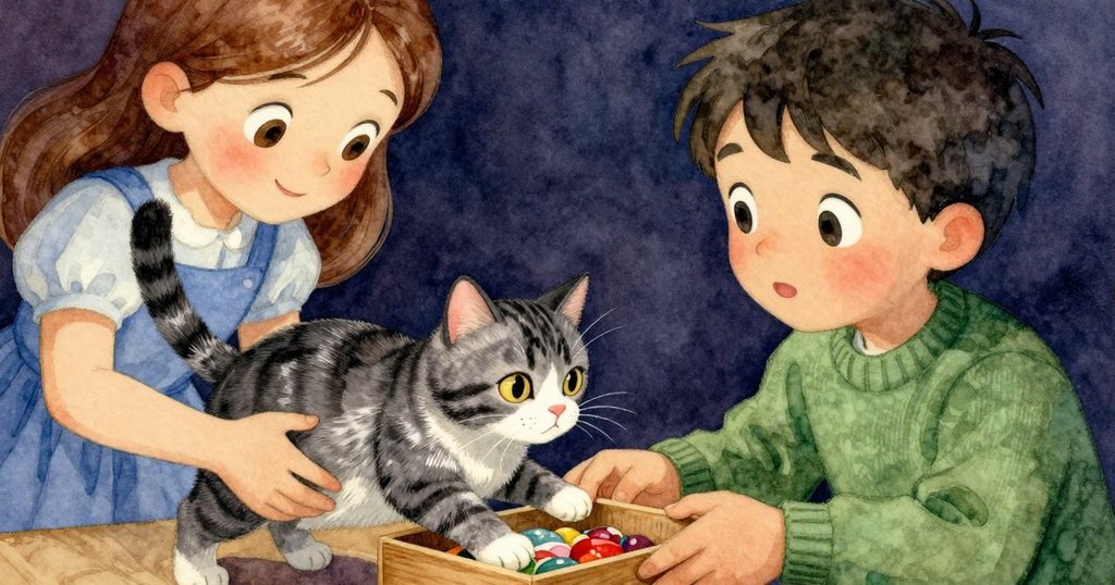 Sara的手輕輕提起原木盒, 展現木質細節與香氣預示, 內室溫暖明亮, 探索過程逐步展開