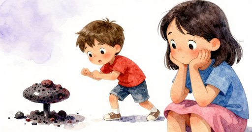 Ash Chip Beside the Fulcrum