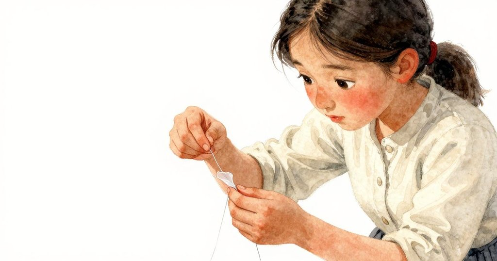 Sable專注地再次塗層, 近距離展現手部動作與顫動薄膜, 表情凝重, 呈現細膩挑戰, 情節逐步推進。