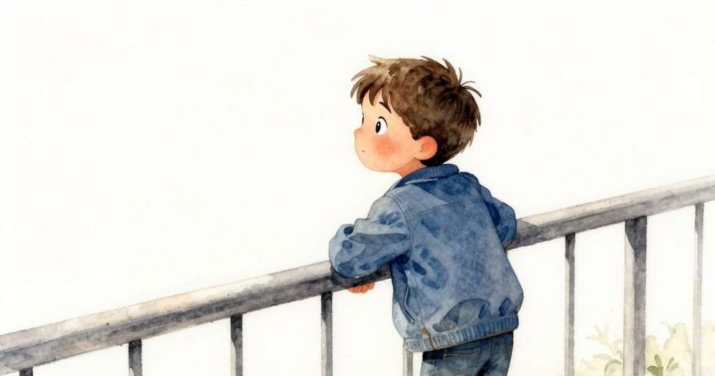 Wyatt靜靜依靠在冰冷欄杆旁，神情沉思回味剛才奇幻一刻，周圍漸趨平靜，氛圍溫柔而寧靜。