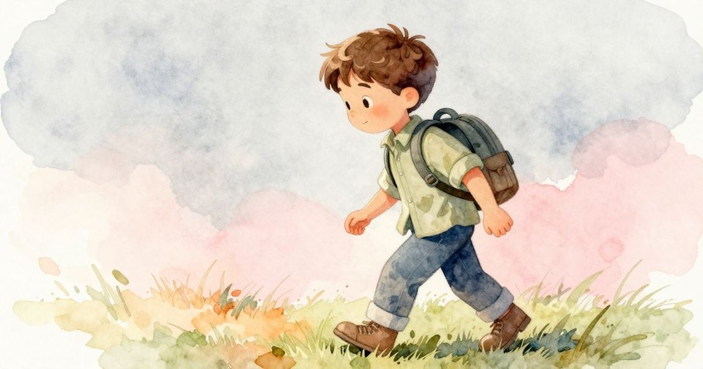 肯特在隱蔽的草地上側步前行，輕觸柔軟的地面，神情謹慎且專注，尋找隱藏的金屬線索