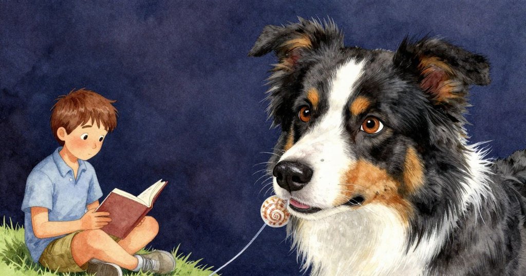 Quinn專注地手持透明釣魚線與剪裁成螺旋狀的貝殼，畫面細膩展現物件質感與光影變化，充滿期待