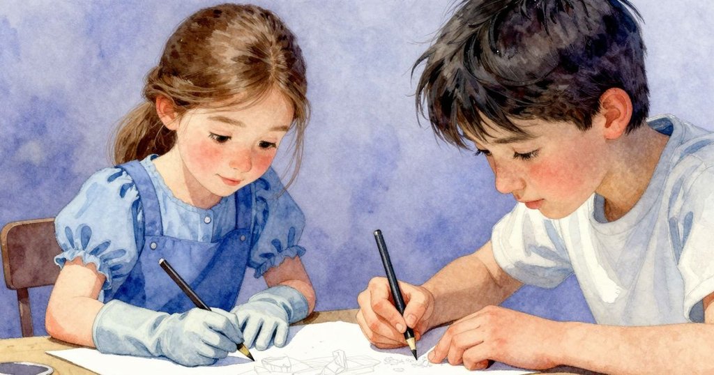 細緻鏡頭捕捉一粒閃亮的鹽晶，放置於素描紙上，柔和光線照耀，展現出神秘而富有詩意的轉化