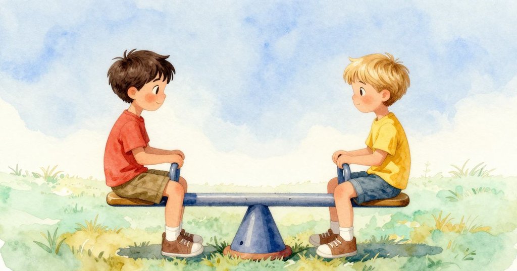 結尾場景, Pierce與Niall坐於平靜的鞦韆上，互相凝望或輕揮告別，背景滲透著柔和的午後陽光與寧靜情調。