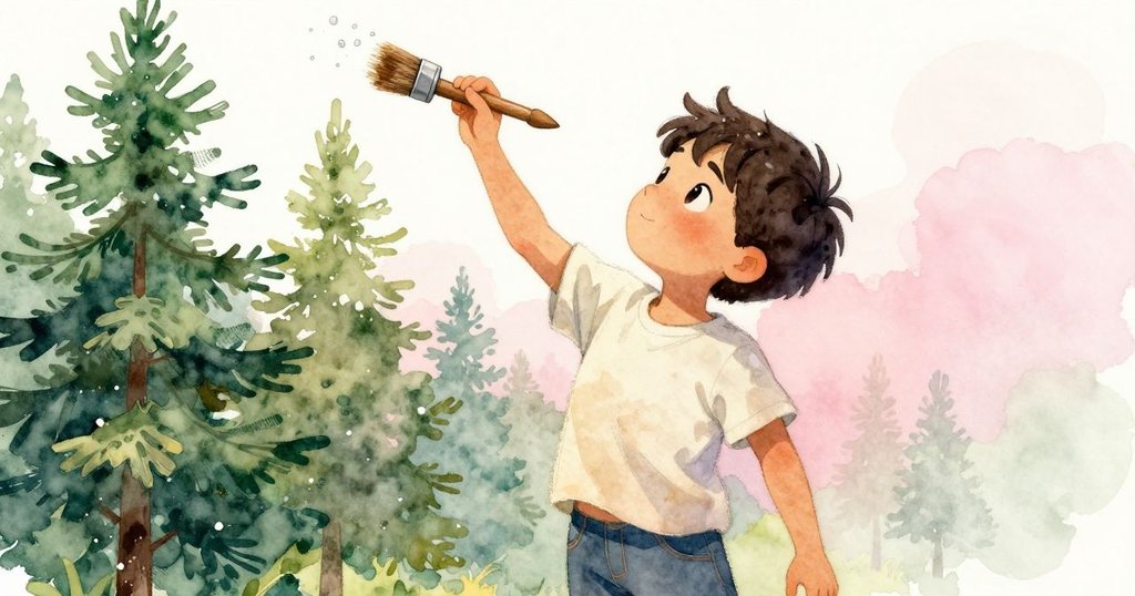 Xavier迅速拂去油漆滴落, 充滿動感與決斷, 面對著變化中畫面, 充滿活力與創造力