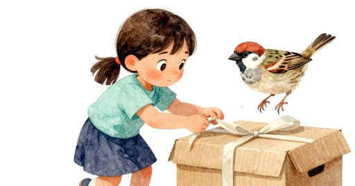 Ribbon in the Sparrow's Beak