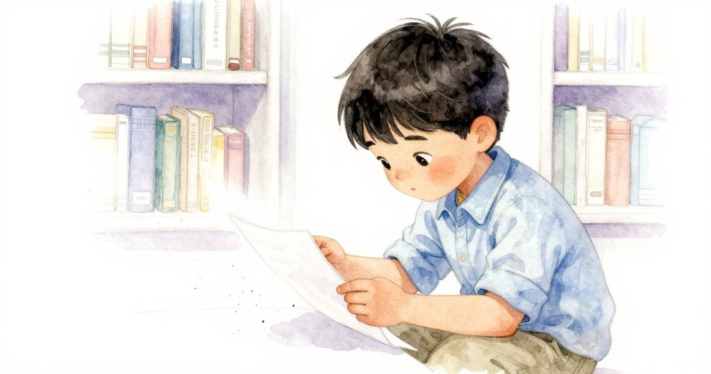 Jarvis 站在書架前仔細檢查紙條和書籍缺失處的灰塵輪廓,特寫展現紙條上數位變化